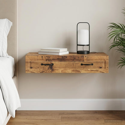 vidaXL Wall-Mounted Side Table 59 x 34.5 x 17 cm Engineered Wood