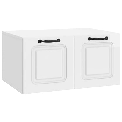vidaXL Wall-Mounted TV Cabinet High Gloss White 59.5 x 41 x 30 cm 2