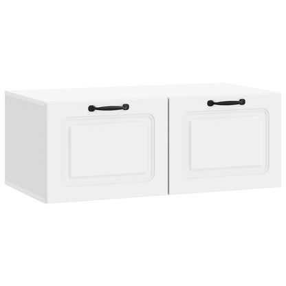 vidaXL Wall-Mounted TV Cabinet White 78.5 x 41 x 30 cm Engineered Wood 2