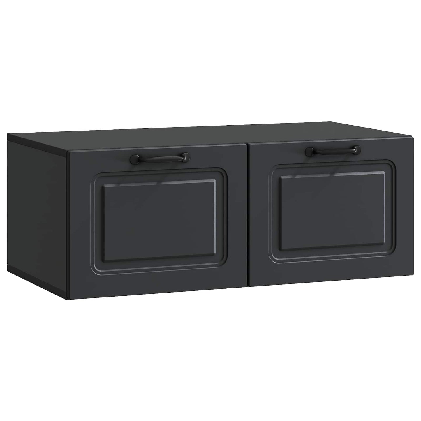 vidaXL Wall-Mounted TV Cabinet Black 78.5 x 41 x 30 cm Engineered Wood 2