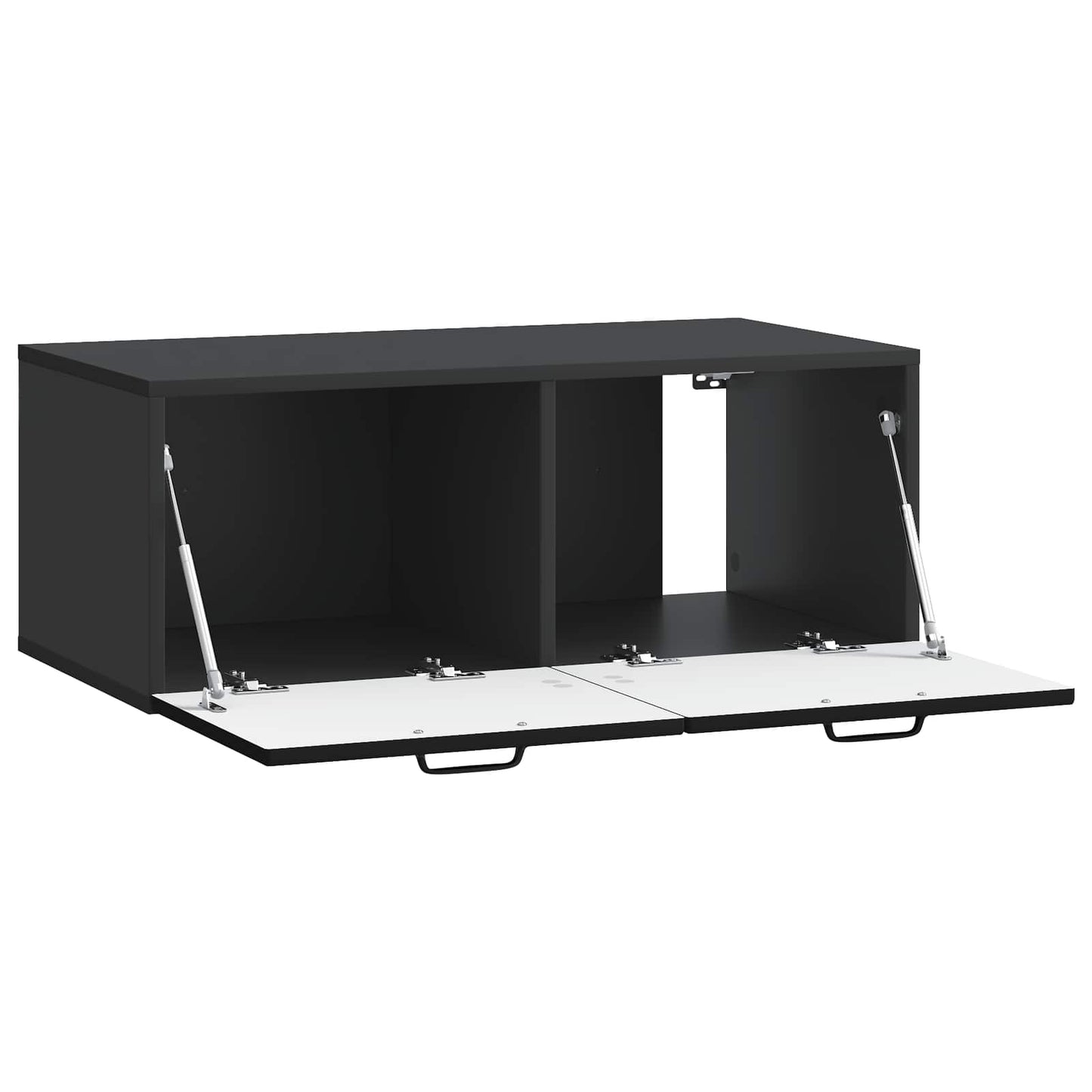 vidaXL Wall-Mounted TV Cabinet Black 78.5 x 41 x 30 cm Engineered Wood 5