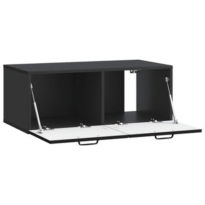 vidaXL Wall-Mounted TV Cabinet Black 78.5 x 41 x 30 cm Engineered Wood 5