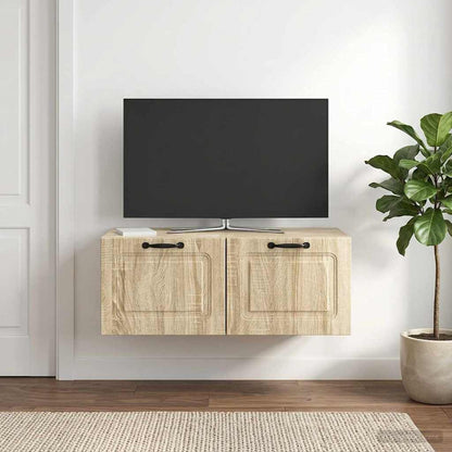 vidaXL Wall-Mounted TV Cabinet Sonoma Oak 78.5 x 41 x 30 cm 1