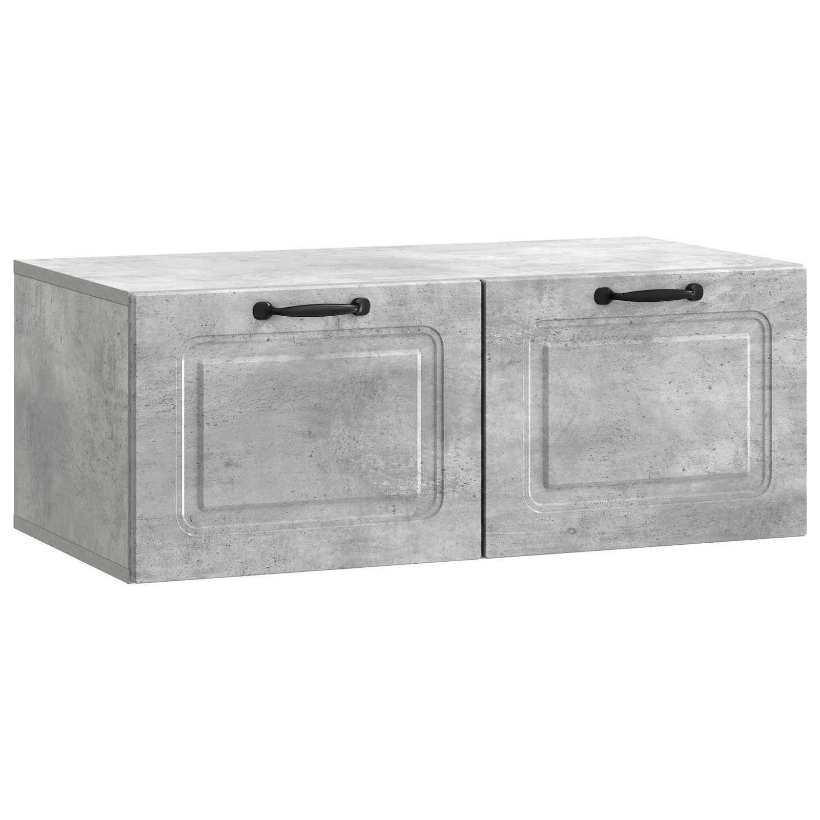 vidaXL Wall-Mounted TV Cabinet Concrete Grey 78.5 x 41 x 30 cm 2