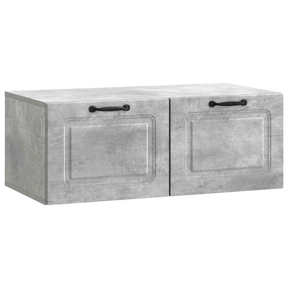 vidaXL Wall-Mounted TV Cabinet Concrete Grey 78.5 x 41 x 30 cm 2