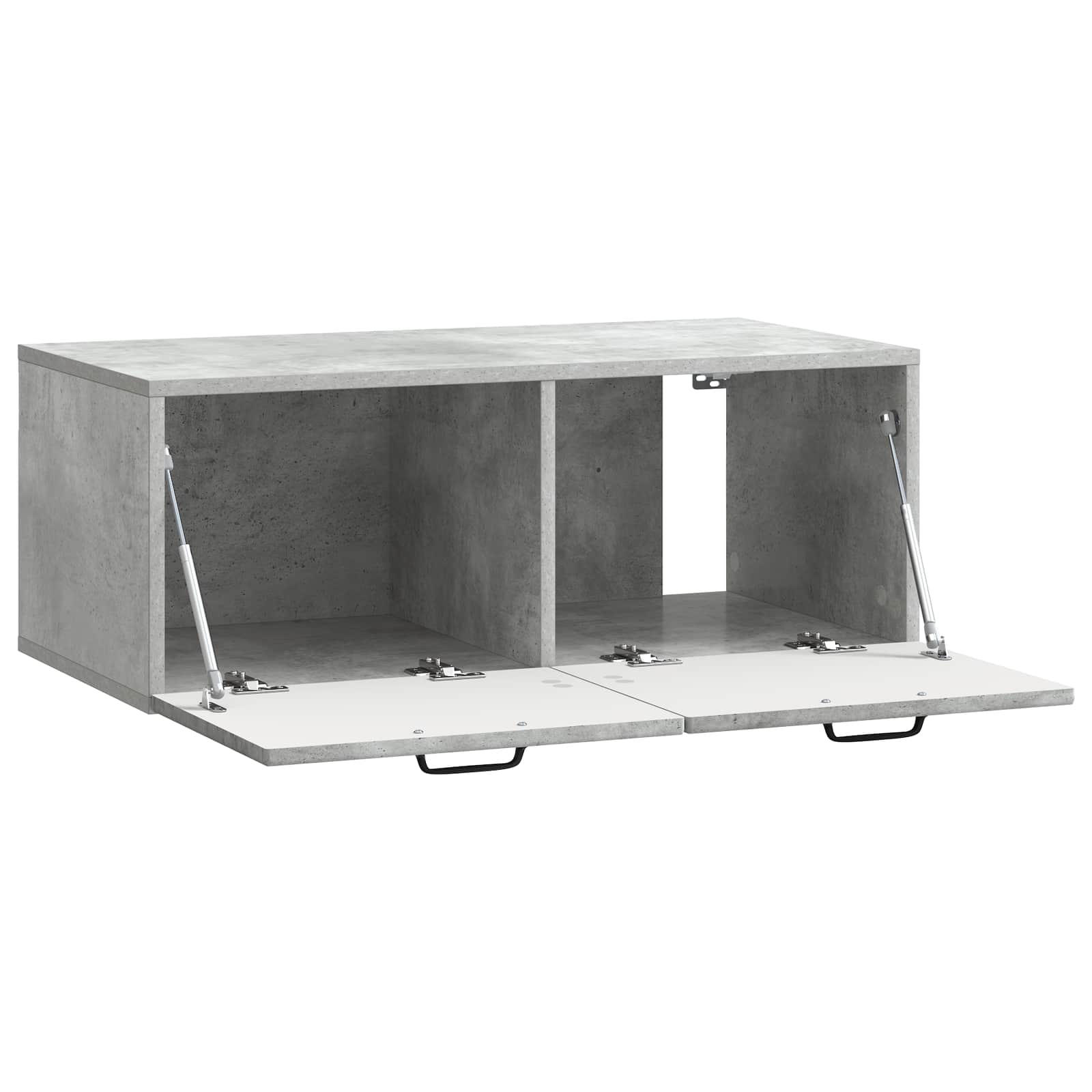 vidaXL Wall-Mounted TV Cabinet Concrete Grey 78.5 x 41 x 30 cm 5