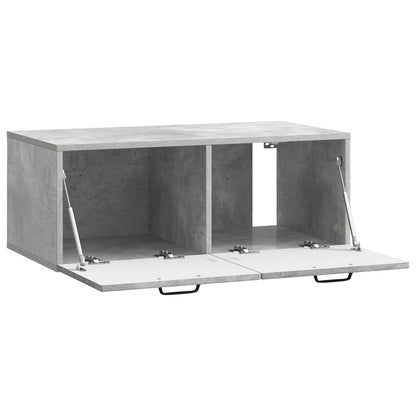 vidaXL Wall-Mounted TV Cabinet Concrete Grey 78.5 x 41 x 30 cm 5