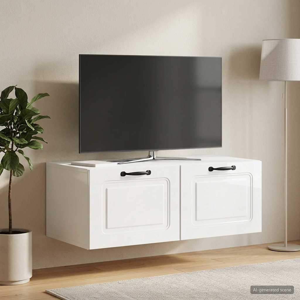 vidaXL Wall-Mounted TV Cabinet High Gloss White 78.5 x 41 x 30 cm 4