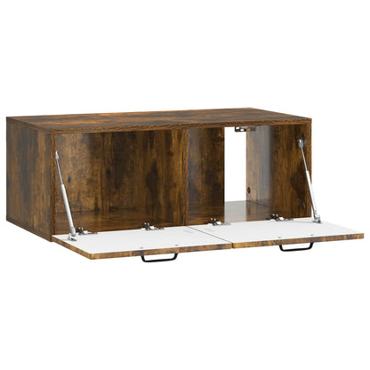 vidaXL Wall-Mounted TV Cabinet Smoked Oak 78.5 x 41 x 30 cm 5