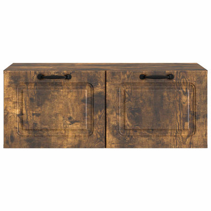 vidaXL Wall-Mounted TV Cabinet Smoked Oak 78.5 x 41 x 30 cm 6