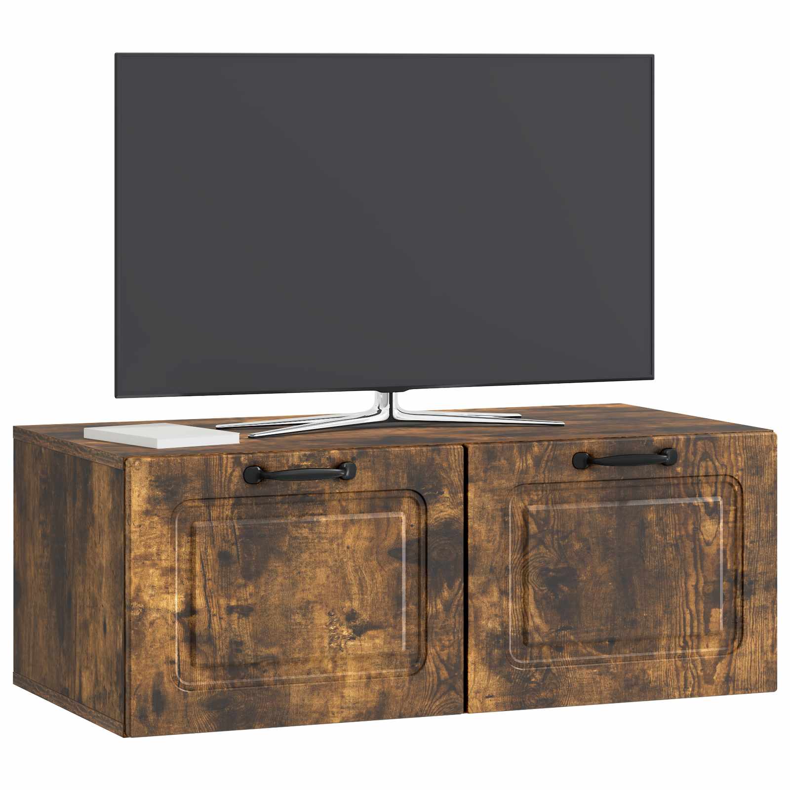 vidaXL Wall-Mounted TV Cabinet Smoked Oak 78.5 x 41 x 30 cm 3