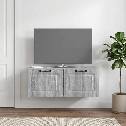 vidaXL Wall-Mounted TV Cabinet Grey Sonoma 78.5 x 41 x 30 cm 1