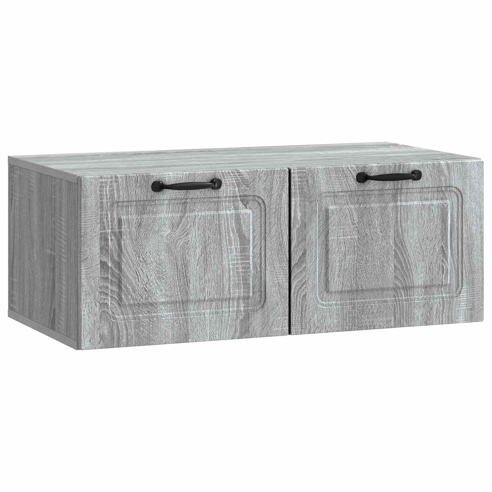 vidaXL Wall-Mounted TV Cabinet Grey Sonoma 78.5 x 41 x 30 cm 2