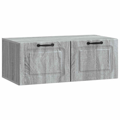 vidaXL Wall-Mounted TV Cabinet Grey Sonoma 78.5 x 41 x 30 cm 2