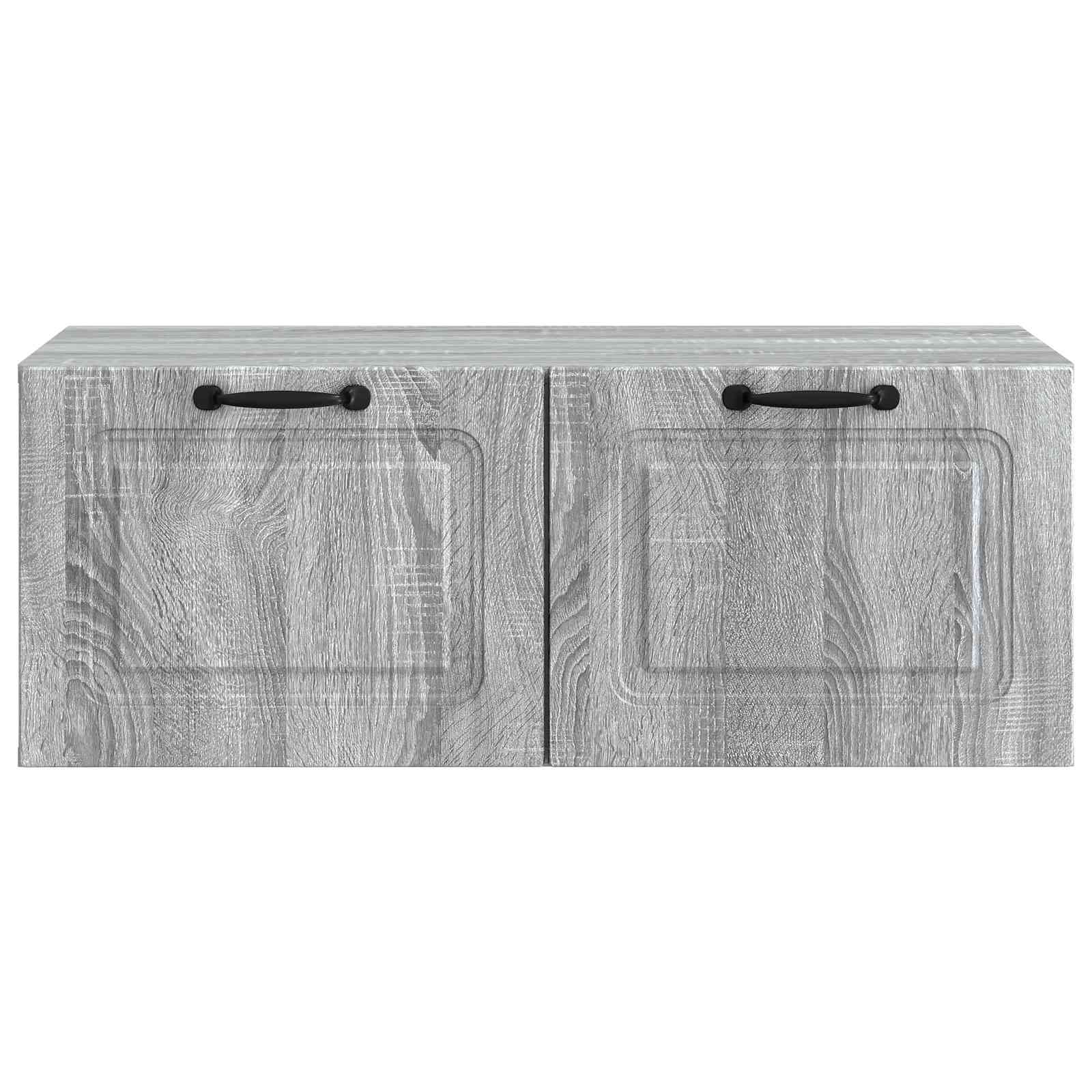 vidaXL Wall-Mounted TV Cabinet Grey Sonoma 78.5 x 41 x 30 cm 6