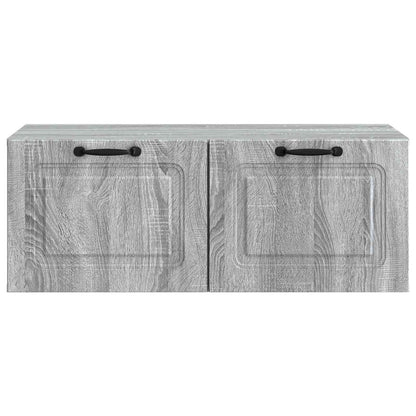 vidaXL Wall-Mounted TV Cabinet Grey Sonoma 78.5 x 41 x 30 cm 6