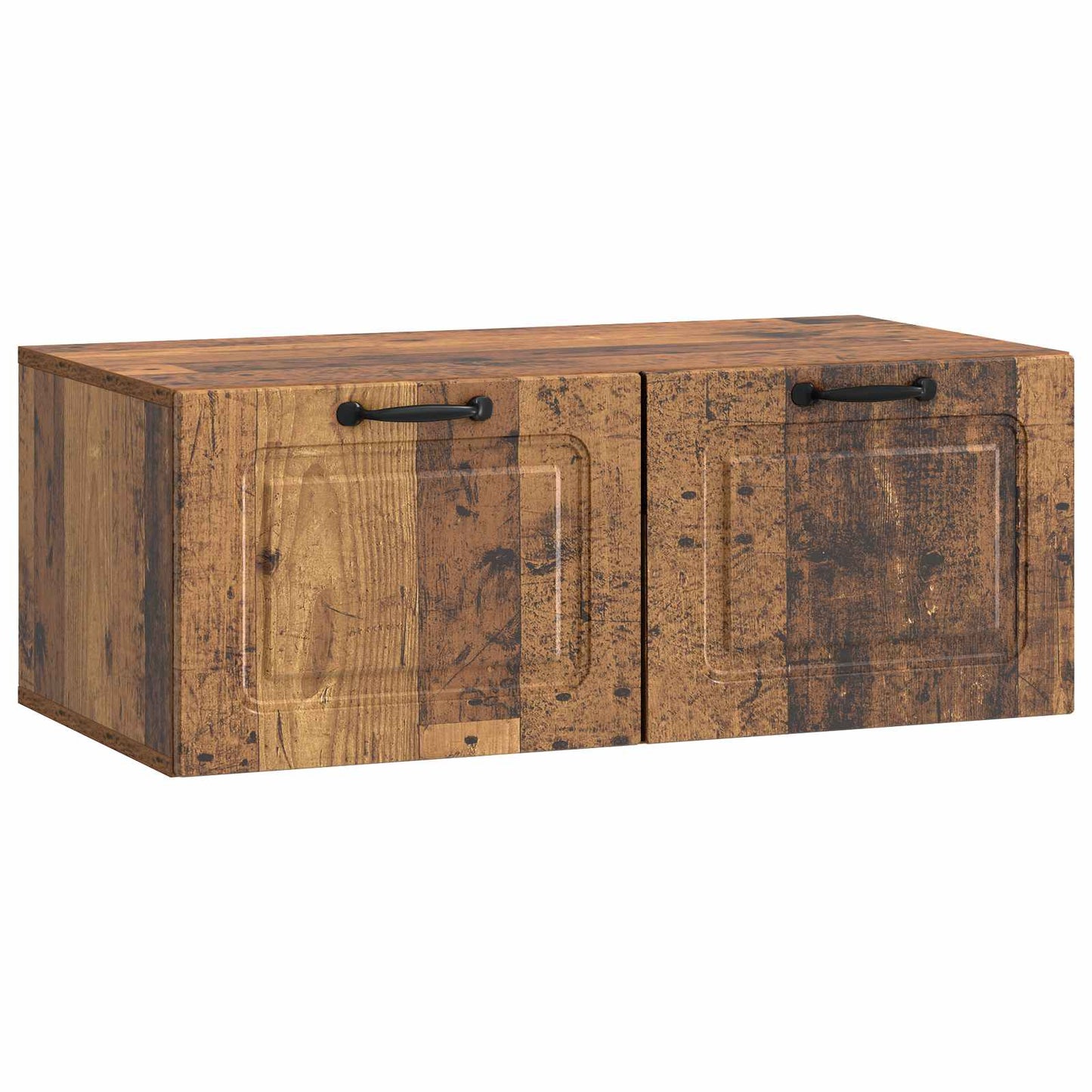 vidaXL Wall-Mounted TV Cabinet Wall-mounted Old Wood 78.5 x 41 x 30 cm 2