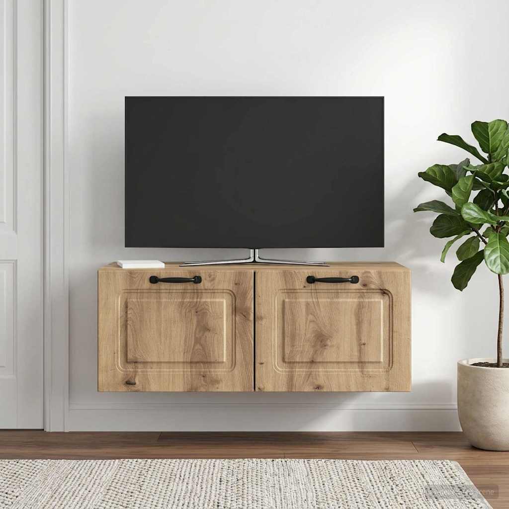vidaXL Wall-Mounted TV Cabinet 78.5 x 41 x 30 cm Artisan Oak 4