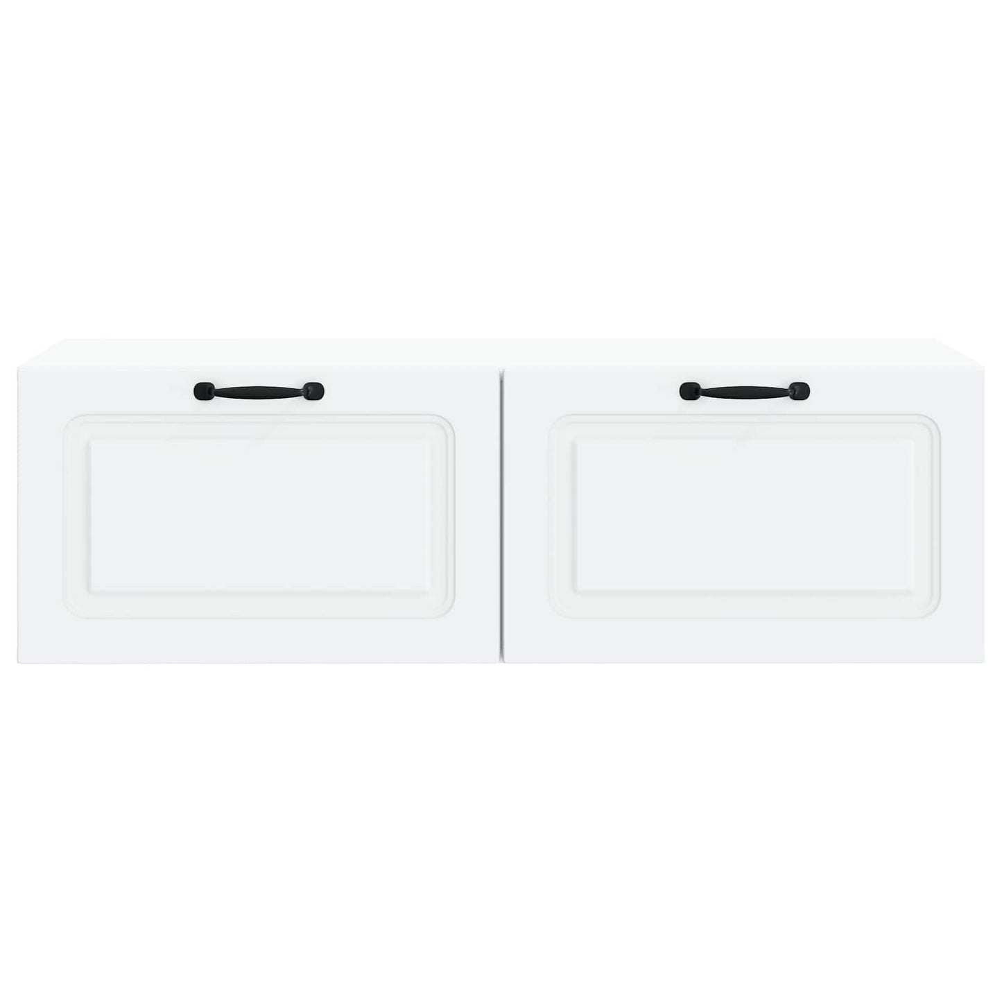 vidaXL Wall-Mounted TV Cabinet White 98 x 41 x 30 cm Engineered Wood 6