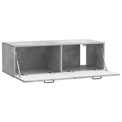 vidaXL Wall-Mounted TV Cabinet Concrete Grey 98 x 41 x 30 cm 5