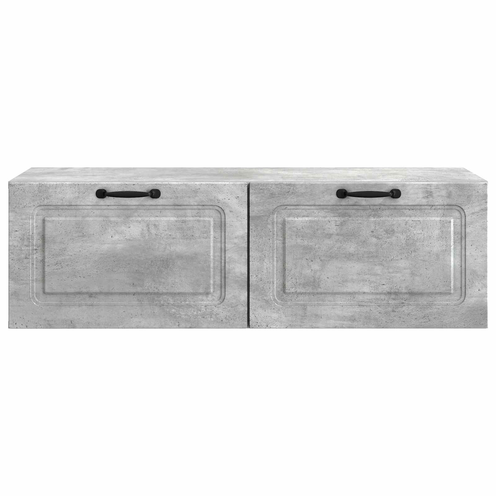 vidaXL Wall-Mounted TV Cabinet Concrete Grey 98 x 41 x 30 cm 6
