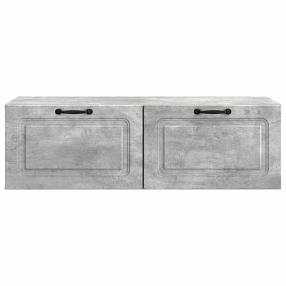 vidaXL Wall-Mounted TV Cabinet Concrete Grey 98 x 41 x 30 cm 6