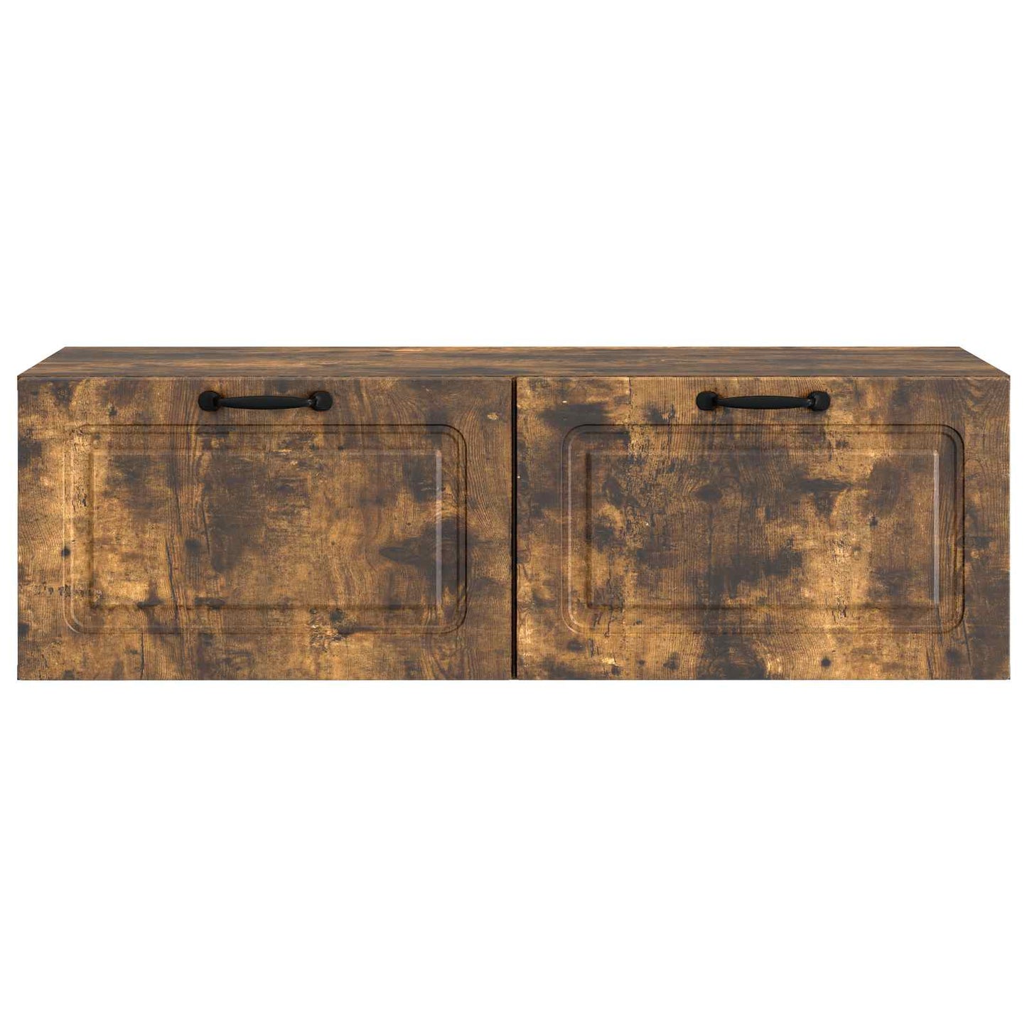 vidaXL Wall-Mounted TV Cabinet Wall-mounted Smoked Oak 98 x 41 x 30 cm 6