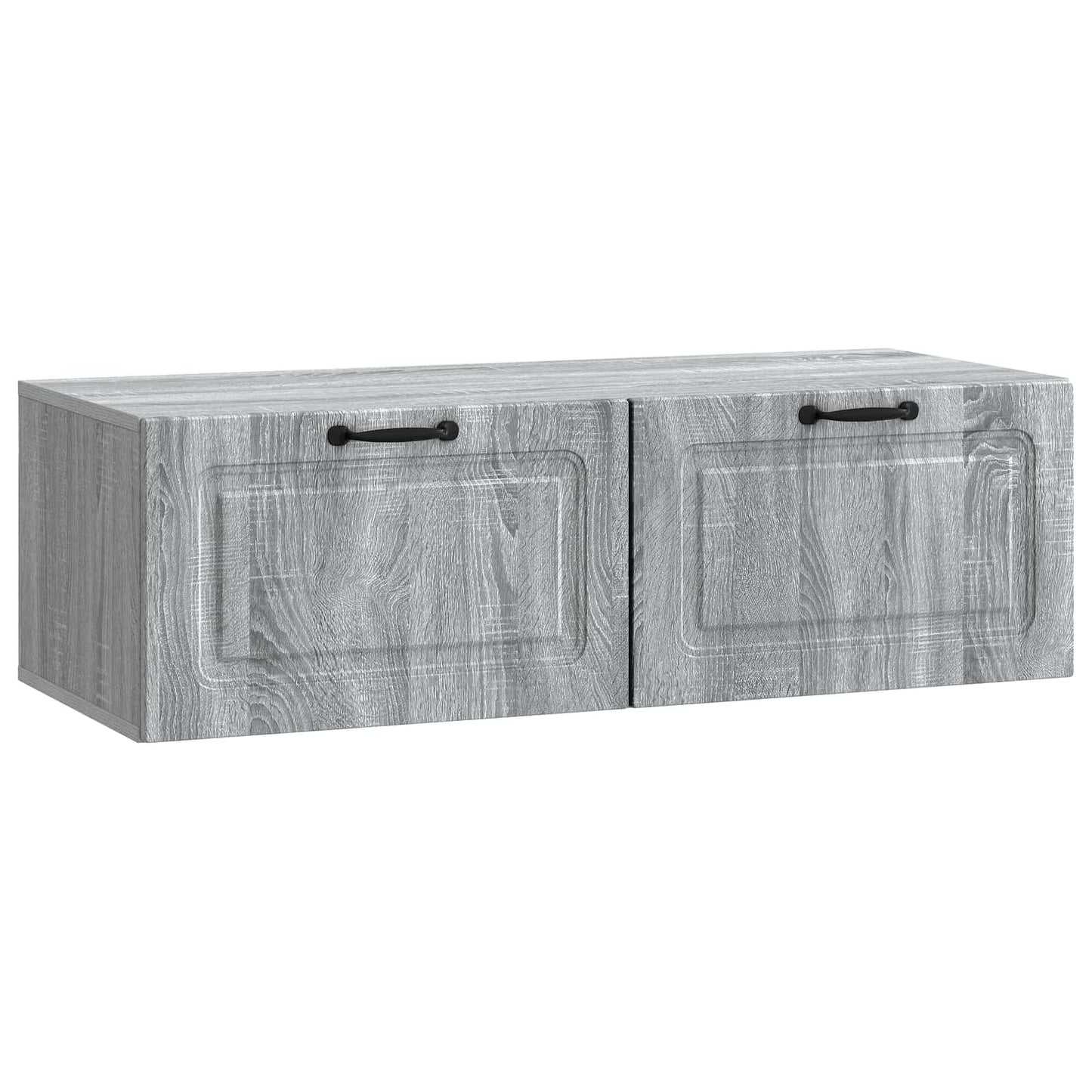 vidaXL Wall-Mounted TV Cabinet Grey Sonoma 98 x 41 x 30 cm 2