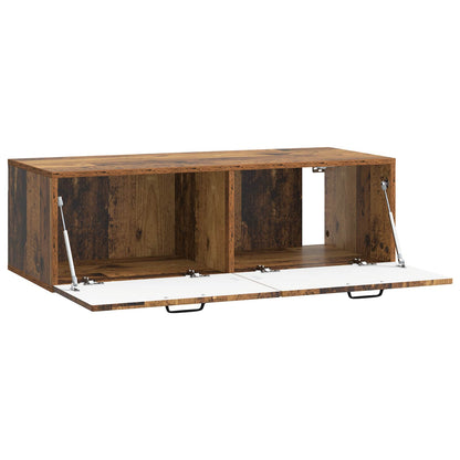 vidaXL Wall-Mounted TV Cabinet Wall-mounted Old Wood 98 x 41 x 30 cm 5