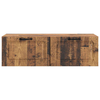 vidaXL Wall-Mounted TV Cabinet Wall-mounted Old Wood 98 x 41 x 30 cm 6