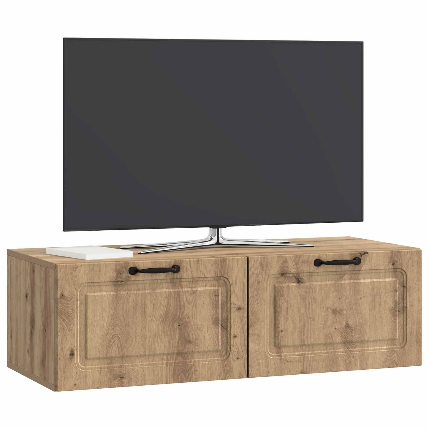 vidaXL Wall-Mounted TV Cabinet 98 x 41 x 30 cm Artisan Oak 3