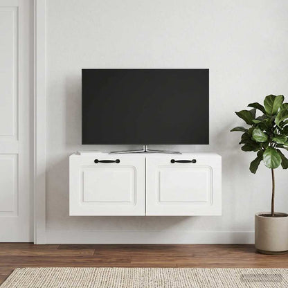 vidaXL Wall-Mounted TV Cabinet High Gloss White 78.5 x 31 x 30 cm 1