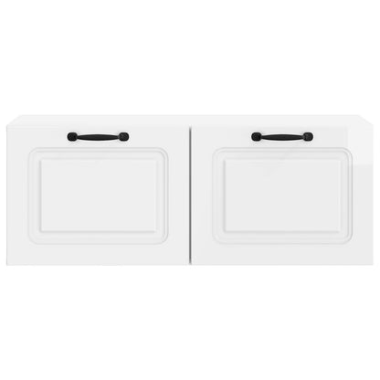 vidaXL Wall-Mounted TV Cabinet High Gloss White 78.5 x 31 x 30 cm 6