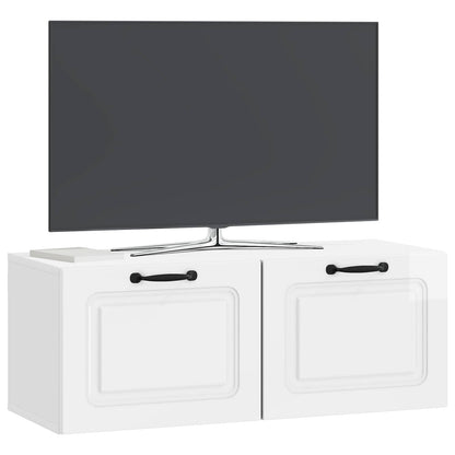 vidaXL Wall-Mounted TV Cabinet High Gloss White 78.5 x 31 x 30 cm 3