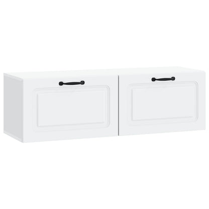 vidaXL Wall-Mounted TV Cabinet White 98 x 31 x 30 cm Engineered Wood 2