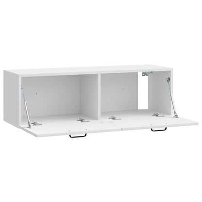 vidaXL Wall-Mounted TV Cabinet White 98 x 31 x 30 cm Engineered Wood 5