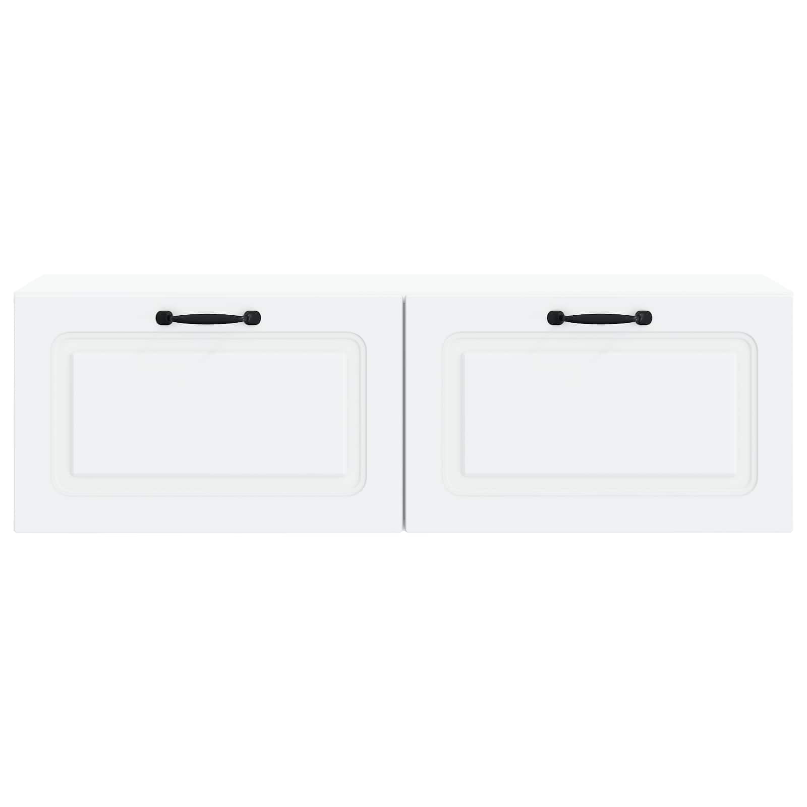vidaXL Wall-Mounted TV Cabinet White 98 x 31 x 30 cm Engineered Wood 6