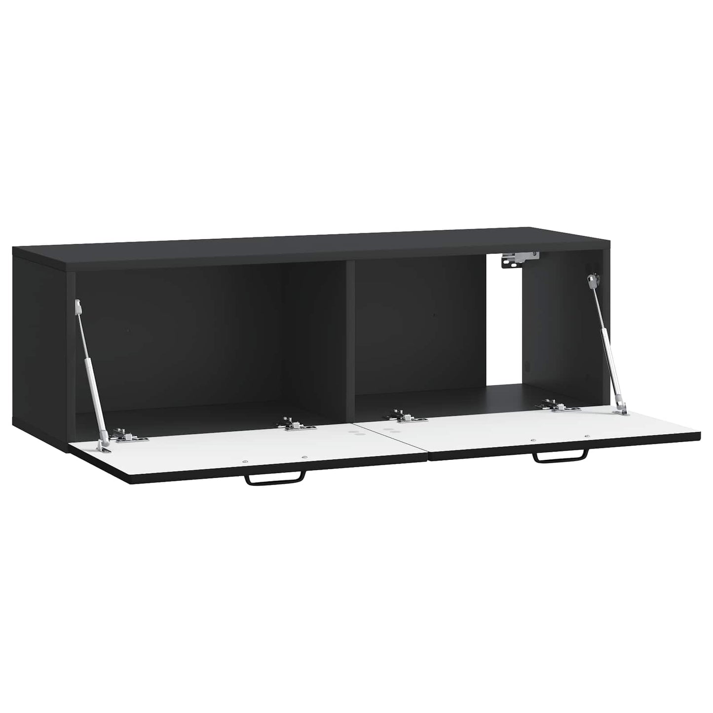 vidaXL Wall-Mounted TV Cabinet Black 98 x 31 x 30 cm Engineered Wood 5