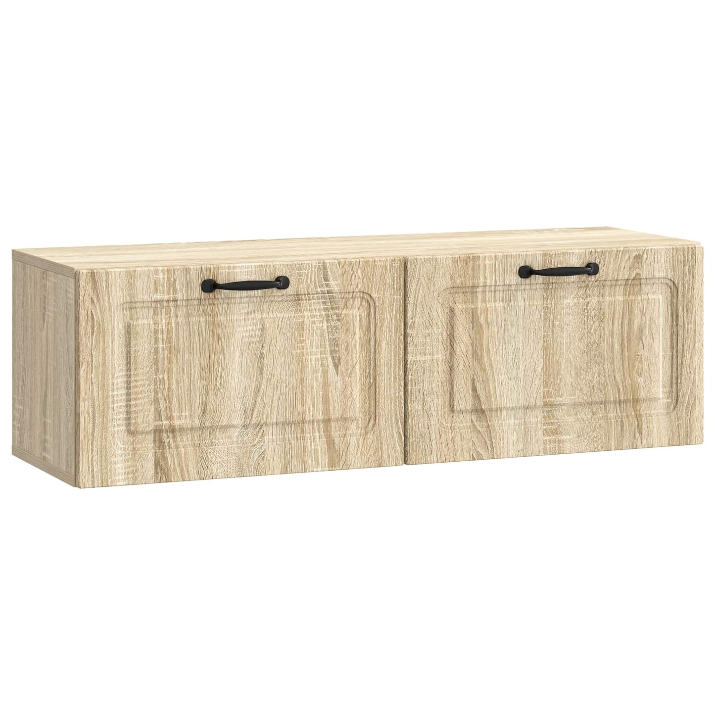 vidaXL Wall-Mounted TV Cabinet Wall-mounted Sonoma Oak 98 x 31 x 30 cm 2