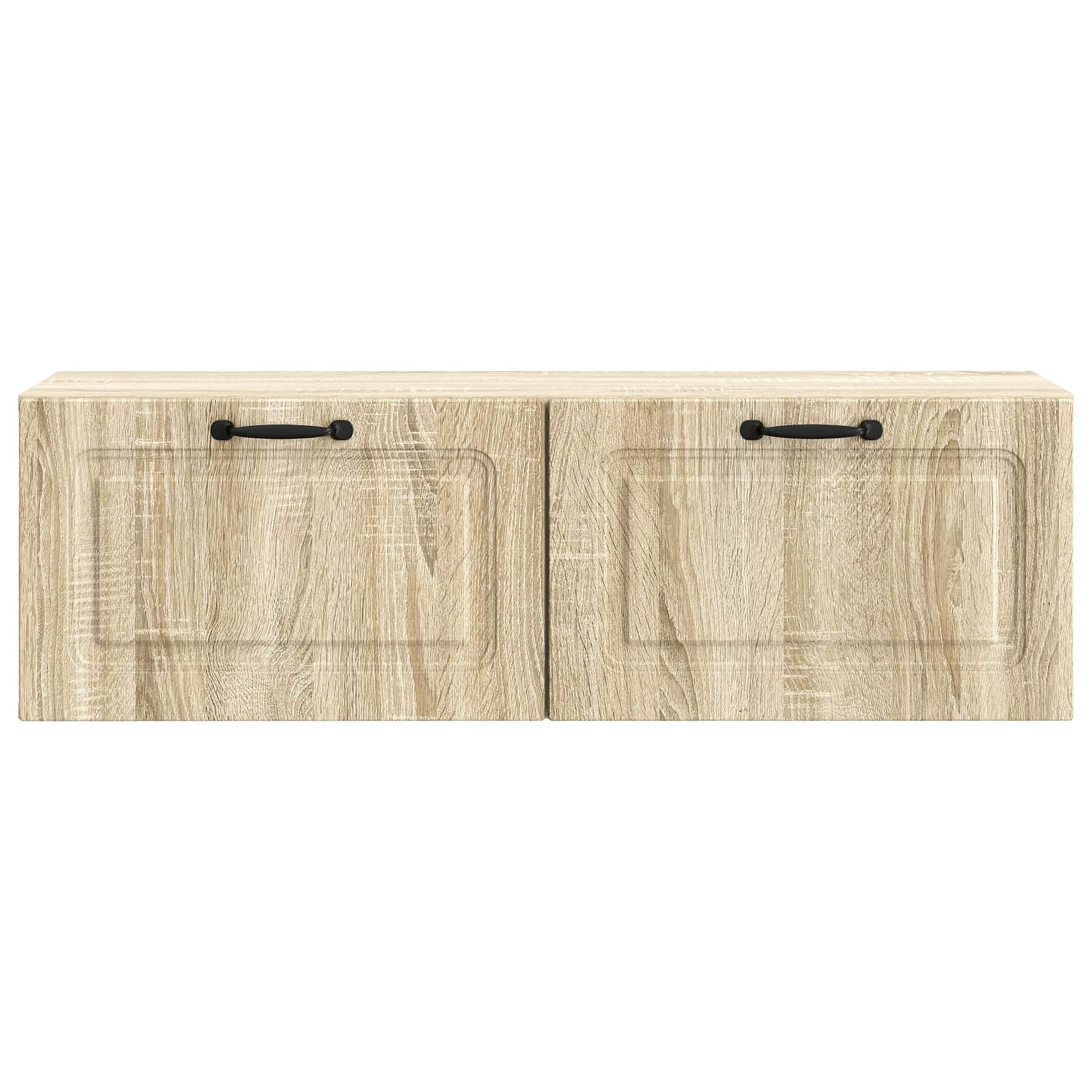 vidaXL Wall-Mounted TV Cabinet Wall-mounted Sonoma Oak 98 x 31 x 30 cm 6