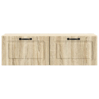 vidaXL Wall-Mounted TV Cabinet Wall-mounted Sonoma Oak 98 x 31 x 30 cm 6