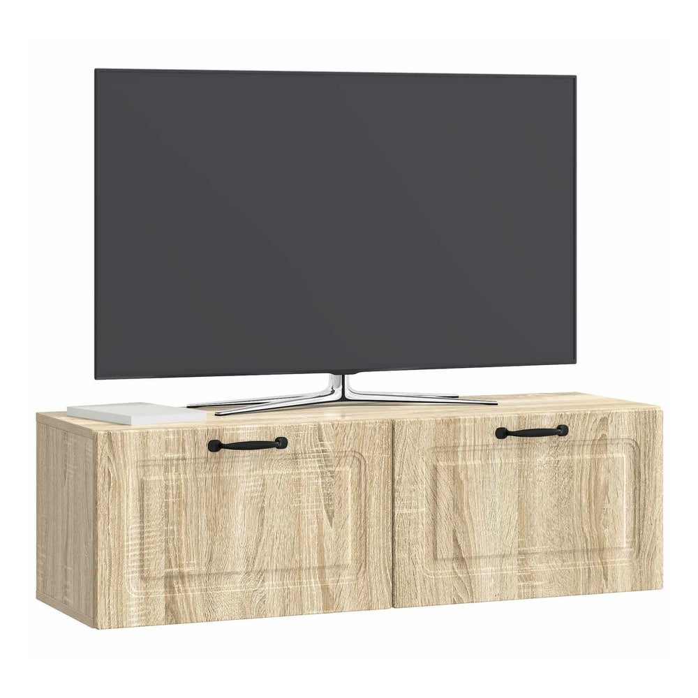 Wall-Mounted TV Cabinet 98 x 31 x 30 cm Drop 31 cm Width 98 cm Sonoma oak