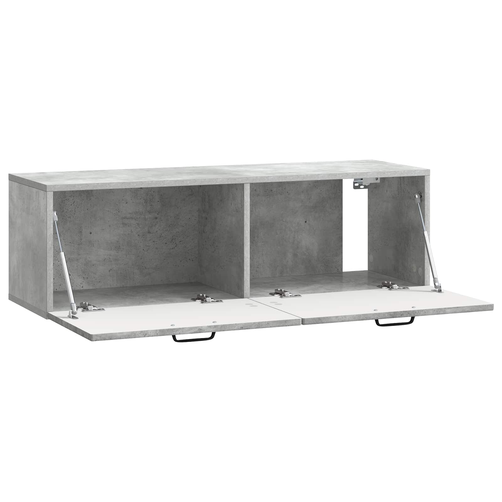 vidaXL Wall-Mounted TV Cabinet Concrete Grey 98 x 31 x 30 cm 5