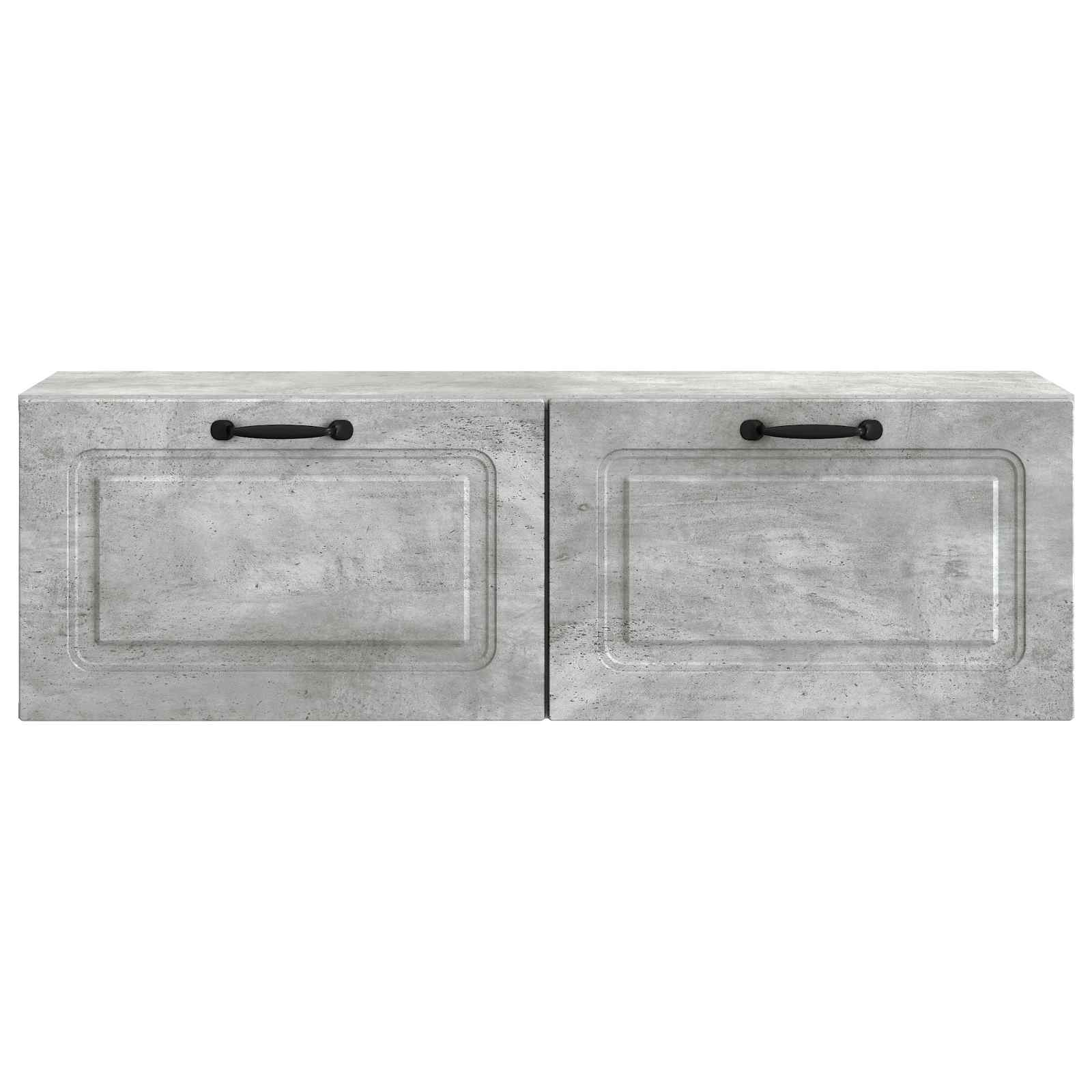 vidaXL Wall-Mounted TV Cabinet Concrete Grey 98 x 31 x 30 cm 6