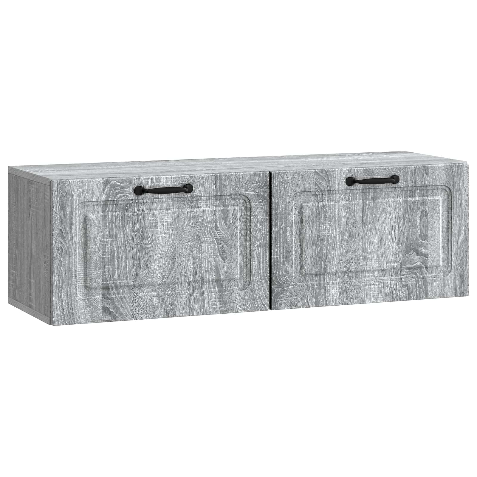 vidaXL Wall-Mounted TV Cabinet Grey Sonoma 98 x 31 x 30 cm 2