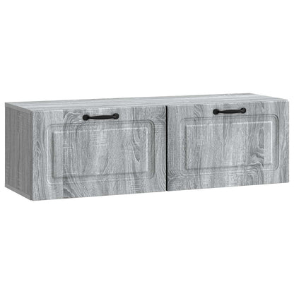 vidaXL Wall-Mounted TV Cabinet Grey Sonoma 98 x 31 x 30 cm 2