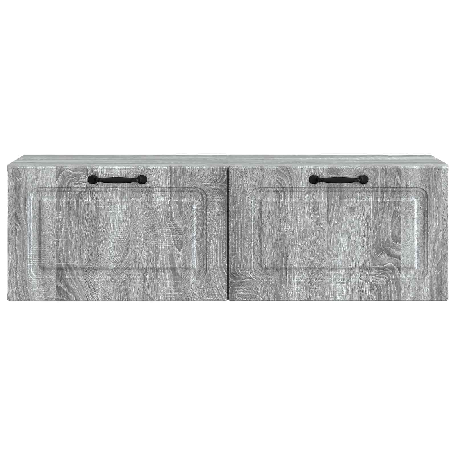 vidaXL Wall-Mounted TV Cabinet Grey Sonoma 98 x 31 x 30 cm 6