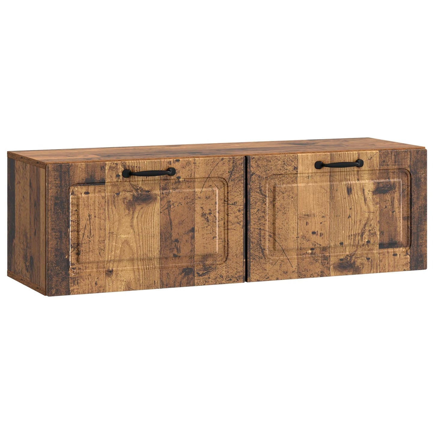 vidaXL Wall-Mounted TV Cabinet Wall-mounted Old Wood 98 x 31 x 30 cm 2