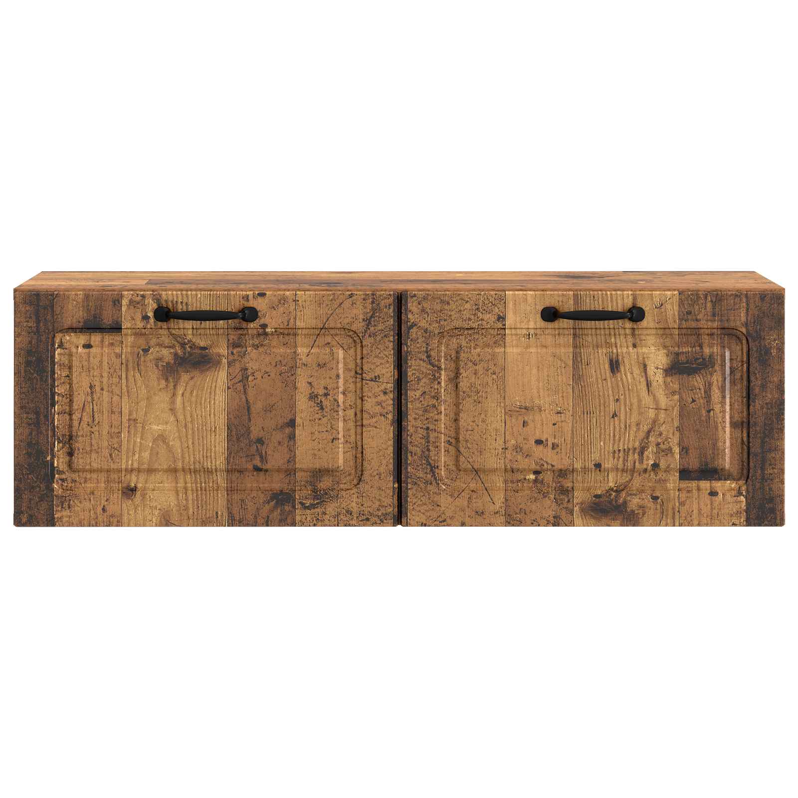 vidaXL Wall-Mounted TV Cabinet Wall-mounted Old Wood 98 x 31 x 30 cm 6