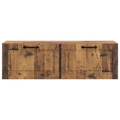 vidaXL Wall-Mounted TV Cabinet Wall-mounted Old Wood 98 x 31 x 30 cm 6